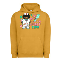 Pigment Peanut Butter nurse life afro american nurse Urban Hoodie - BarkalooDesign