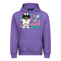 Tulip nurse life afro american nurse Urban Hoodie - BarkalooDesign