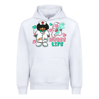 White nurse life afro american nurse Urban Hoodie - BarkalooDesign