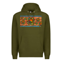 Army Green autism awareness sunflower puzzle license plate Premium Hoodie - Artiststas