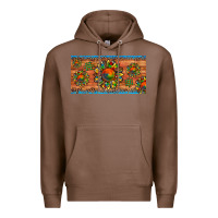 Chestnut autism awareness sunflower puzzle license plate Premium Hoodie - Artiststas