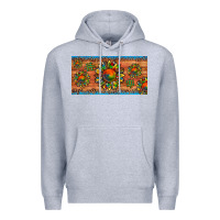 Heather Grey autism awareness sunflower puzzle license plate Premium Hoodie - Artiststas