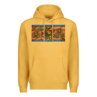 Mustard autism awareness sunflower puzzle license plate Premium Hoodie - Artiststas