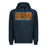 Navy autism awareness sunflower puzzle license plate Premium Hoodie - Artiststas