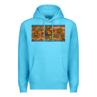 Ocean Blue autism awareness sunflower puzzle license plate Premium Hoodie - Artiststas