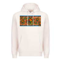 Pale Pink autism awareness sunflower puzzle license plate Premium Hoodie - Artiststas