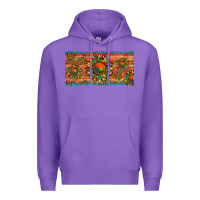 Purple autism awareness sunflower puzzle license plate Premium Hoodie - Artiststas