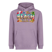 Lavender the beach is my happy place Heavyweight Hoodie - texasbilliewilder