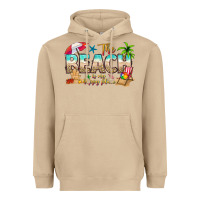 Mushroom the beach is my happy place Heavyweight Hoodie - texasbilliewilder