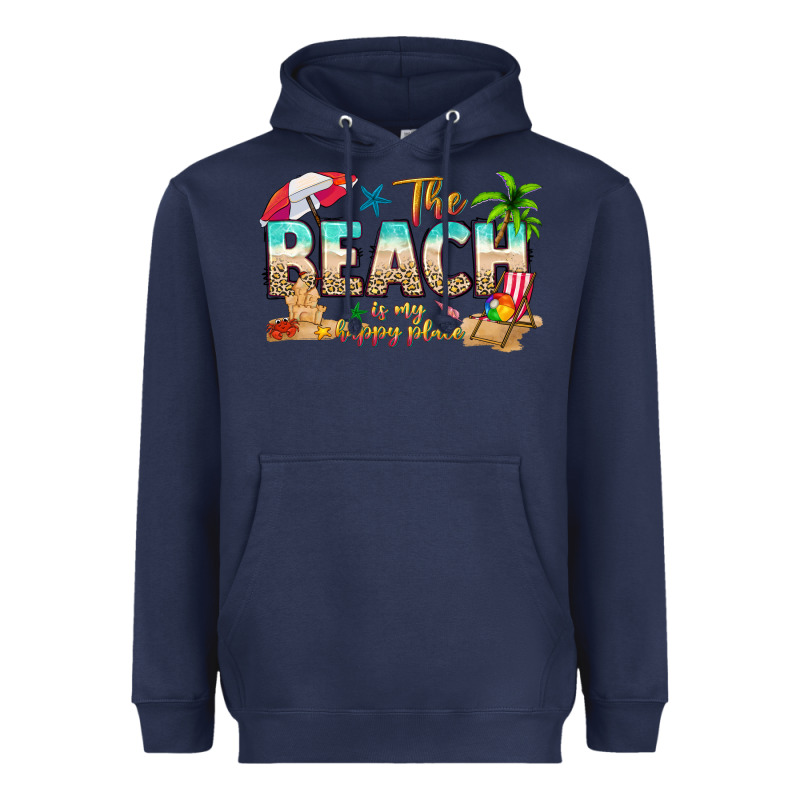 The Beach Is My Happy Place Heavyweight Hoodie by texasbilliewilder | Teevron