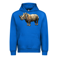 Cobalt Rhino Illustrations Urban Hoodie - LillyAllenDesigns
