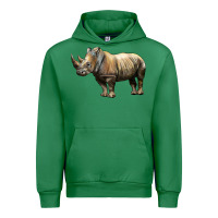 Emerald Rhino Illustrations Urban Hoodie - LillyAllenDesigns
