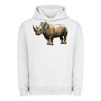 Pigment Lunar Rock Rhino Illustrations Urban Hoodie - LillyAllenDesigns