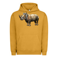 Pigment Peanut Butter Rhino Illustrations Urban Hoodie - LillyAllenDesigns