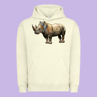 Rhino Illustrations Urban Hoodie Designed By Lillyallendesigns