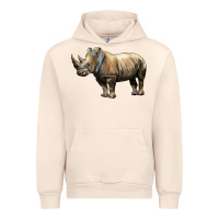 Sandshell Rhino Illustrations Urban Hoodie - LillyAllenDesigns