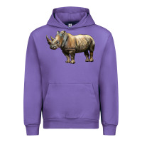 Tulip Rhino Illustrations Urban Hoodie - LillyAllenDesigns