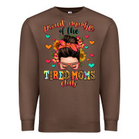 Chestnut proud member of the tired moms club Premium Sweatshirt - Zillion Design Studio