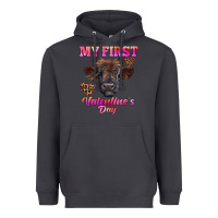 Smoke my first valentine's day highland calf Heavyweight Hoodie - RanaPortraitStore