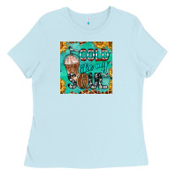 Baby Blue cold like my soul  mug coaster Ladies Tee - BarkalooDesign