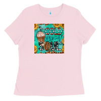 Bubblegum Pink cold like my soul  mug coaster Ladies Tee - BarkalooDesign
