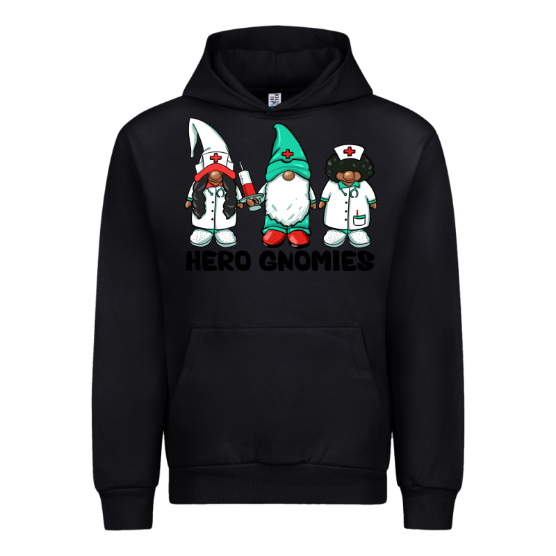 Hero Gnomies African American Nurse Gnomies Medical Gnomies Urban Hoodie by BarkalooDesign | Teevron