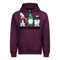 Mauve Wine hero gnomies african american nurse gnomies medical gnomies Urban Hoodie - BarkalooDesign