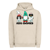 Pigment French Oak hero gnomies african american nurse gnomies medical gnomies Urban Hoodie - BarkalooDesign