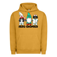 Pigment Peanut Butter hero gnomies african american nurse gnomies medical gnomies Urban Hoodie - BarkalooDesign