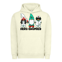 Pigment Pistachio hero gnomies african american nurse gnomies medical gnomies Urban Hoodie - BarkalooDesign