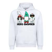 White hero gnomies african american nurse gnomies medical gnomies Urban Hoodie - BarkalooDesign