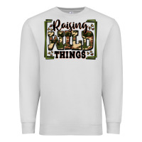 Dove Grey raising wild things Premium Sweatshirt - Zillion Design Studio
