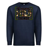 Navy raising wild things Premium Sweatshirt - Zillion Design Studio