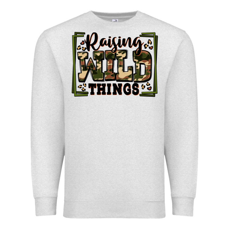 Raising Wild Things Premium Sweatshirt by Zillion Design Studio | Teevron
