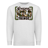 Oatmeal Heather raising wild things Premium Sweatshirt - Zillion Design Studio