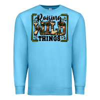 Ocean Blue raising wild things Premium Sweatshirt - Zillion Design Studio