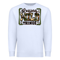 White raising wild things Premium Sweatshirt - Zillion Design Studio
