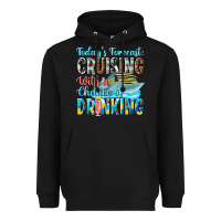Black todays forecast  cruising with a chance of drinkin Heavyweight Hoodie - texasbilliewilder