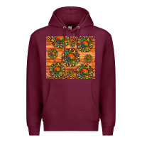 Burgundy autism awareness cowhide leopard sunflower Premium Hoodie - Artiststas