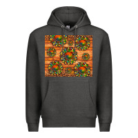Charcoal Heather autism awareness cowhide leopard sunflower Premium Hoodie - Artiststas