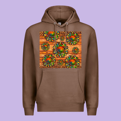 Autism Awareness Cowhide Leopard Sunflower Premium Hoodie Designed By Artiststas