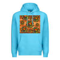 Ocean Blue autism awareness cowhide leopard sunflower Premium Hoodie - Artiststas
