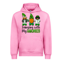 Fuchsia Pink hanging with my gnomies african american nurse gnomies Urban Hoodie - BarkalooDesign