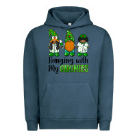 Pigment Midnight Navy hanging with my gnomies african american nurse gnomies Urban Hoodie - BarkalooDesign
