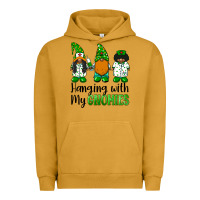 Pigment Peanut Butter hanging with my gnomies african american nurse gnomies Urban Hoodie - BarkalooDesign