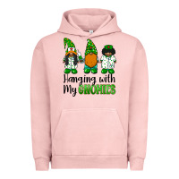 Pigment Salmon hanging with my gnomies african american nurse gnomies Urban Hoodie - BarkalooDesign