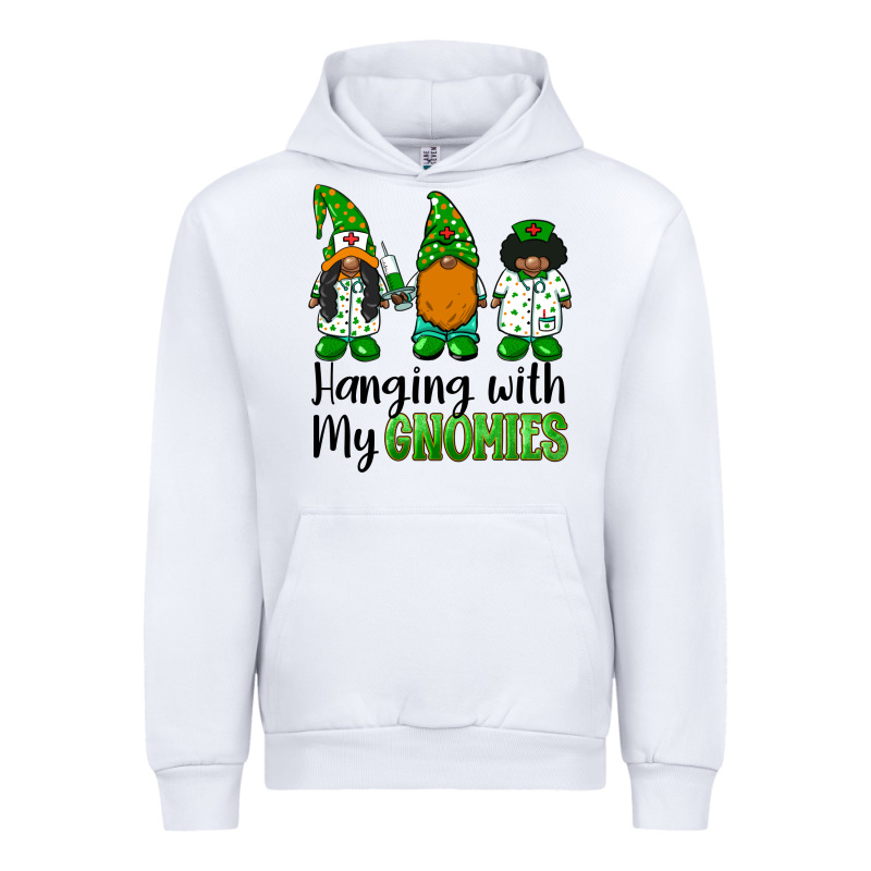 Hanging With My Gnomies African American Nurse Gnomies Urban Hoodie by BarkalooDesign | Teevron