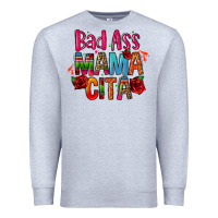 Heather Grey bad ass mama cita Premium Sweatshirt - CTS Tumbler Store
