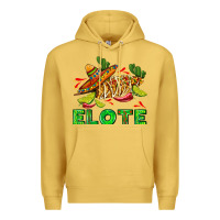 Antique Gold Elote corn sombrero lime and  cactus Premium Hoodie - AdoDesignShop