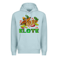 Blue Mist Elote corn sombrero lime and  cactus Premium Hoodie - AdoDesignShop